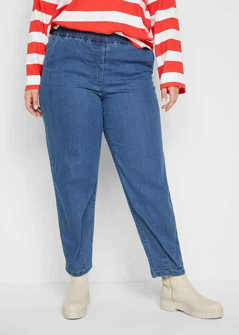 Mom Jeans High Waist, med bekväm midja, bonprix