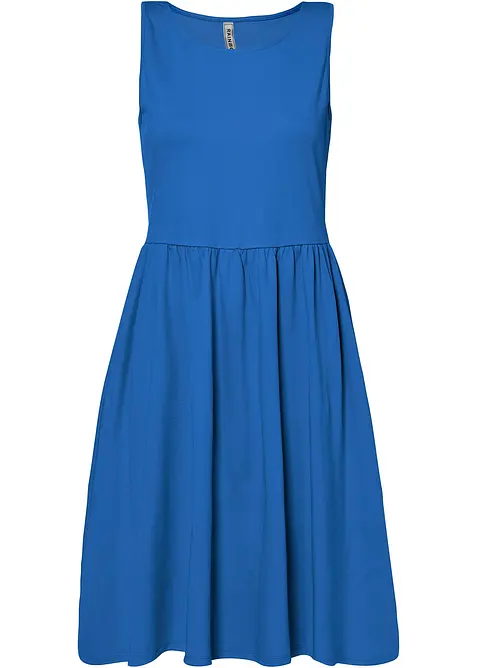 Jerseyklänning med fickor i ren bomull, bonprix