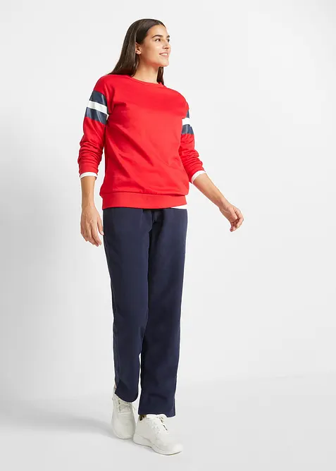 Fleecebyxa i dra på-modell med bekväm midja, bonprix