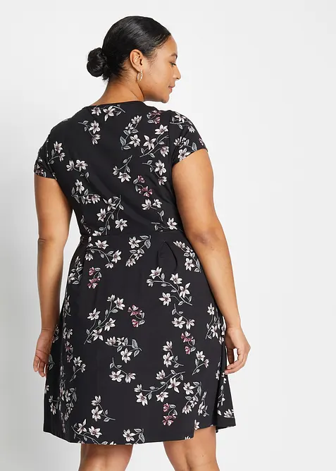 Jerseyklänning i viskosmix, bonprix