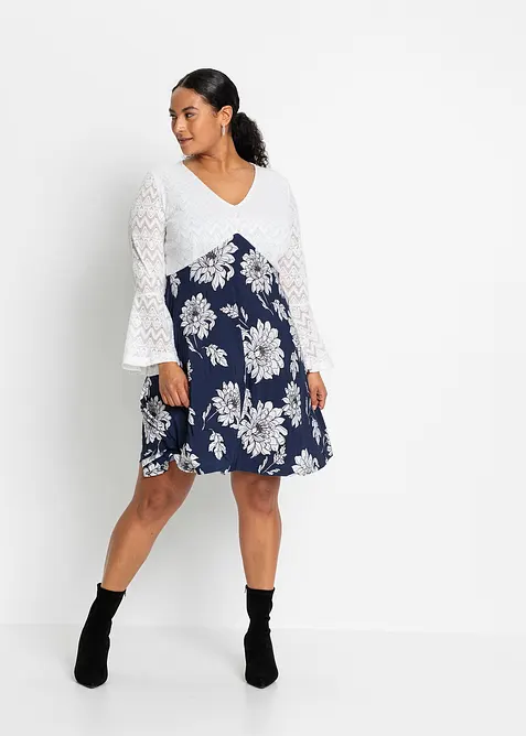 Utsv&auml;ngd jerseykl&auml;nning, bonprix