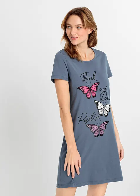 Kort nattlinne i ekologisk bomull, bonprix