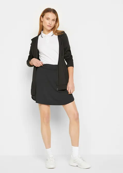 Snabbtorkande sportkjol med integrerad cykelbyxa, bonprix