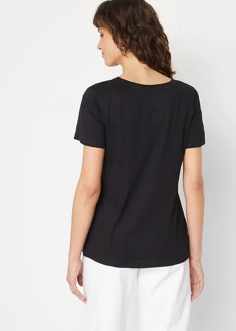 T-shirt med blommigt tryck, bonprix