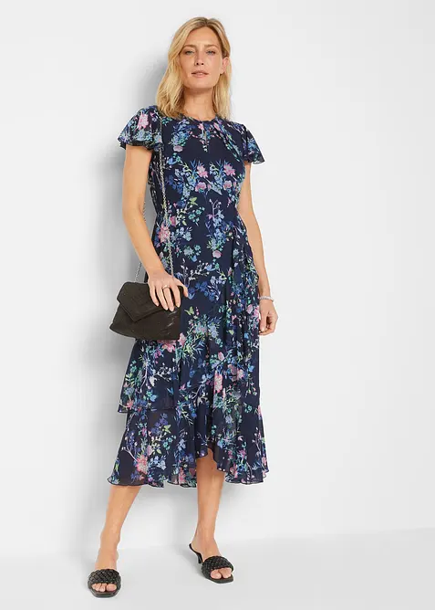 Chiffongkl&auml;nning med volanger, bonprix