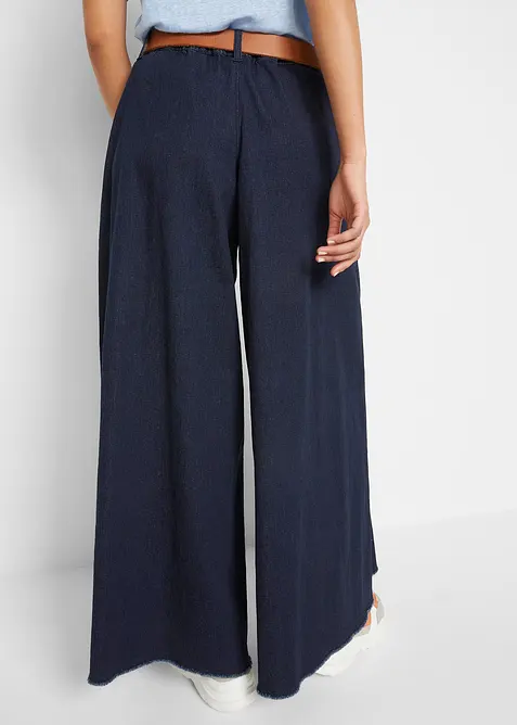 Wide Leg Jeans byxkjol, bonprix