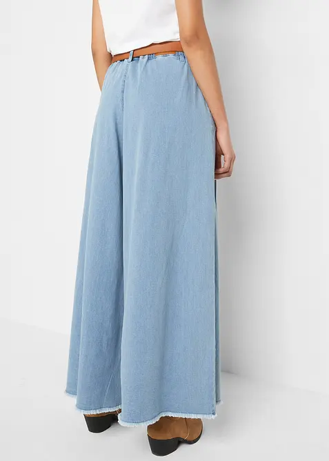 Wide Leg Jeans byxkjol, bonprix