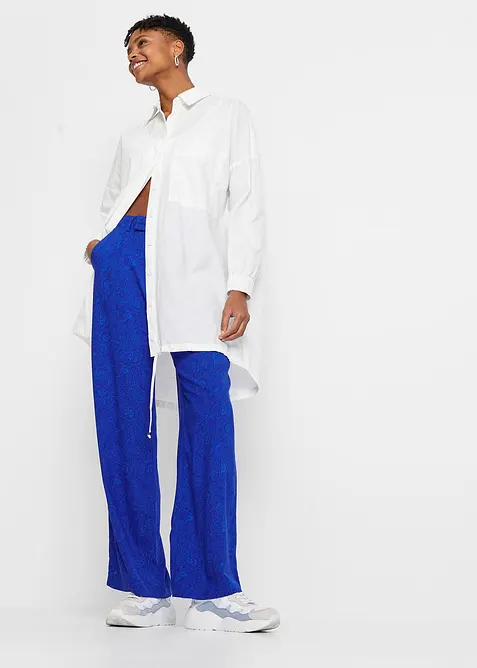 Palazzobyxa i följsam viskos, bonprix