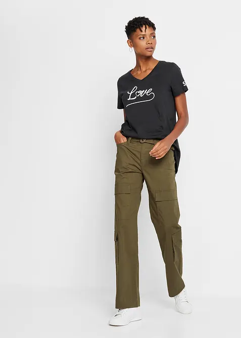 T-shirt med tryck, bonprix