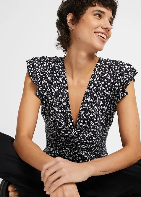 Blustopp av viskosmix, bonprix