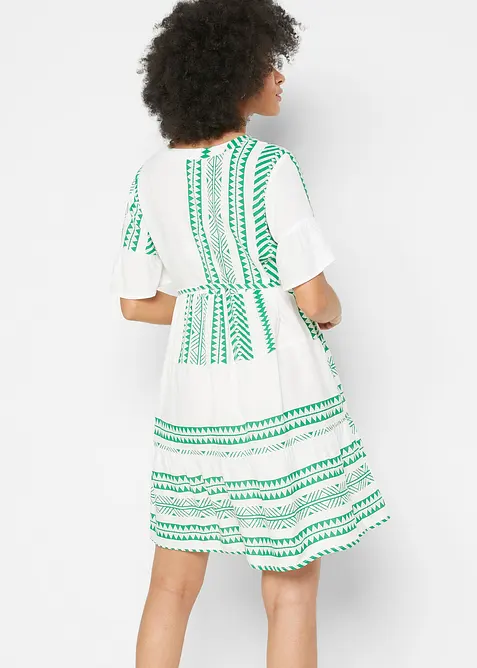 Mamma-/amningsblusklänning i böljande viskos, bonprix