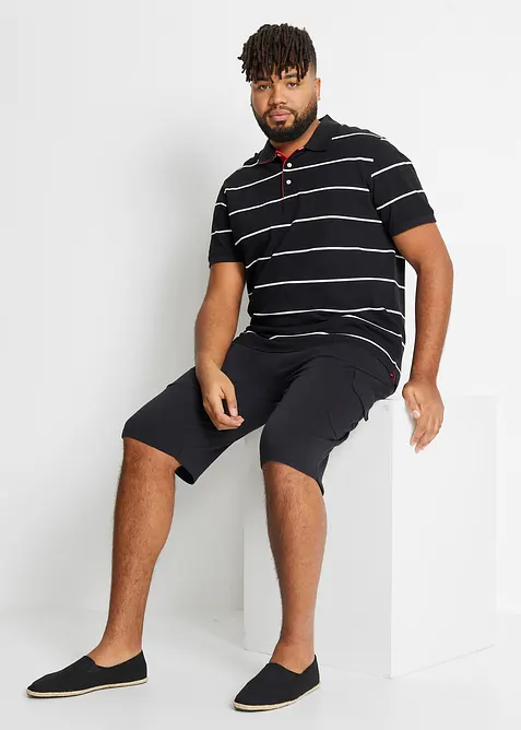 Pikétröja (2-pack) i ren bomull, bonprix