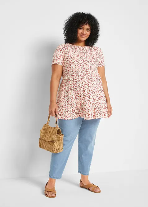 Mammajeans av stretchigt bomullsmaterial med avsmalnande ben, bonprix