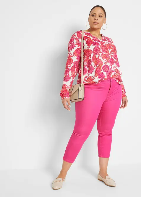 Blustunika i böljande viskos, bonprix