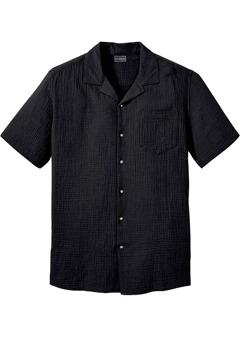 Kort&auml;rmad muslinskjorta, bonprix