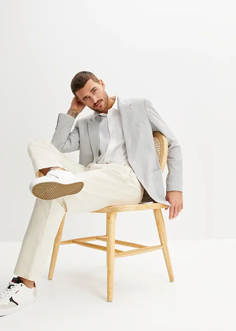 Kavaj av bäckebölja, Regular Fit, bonprix