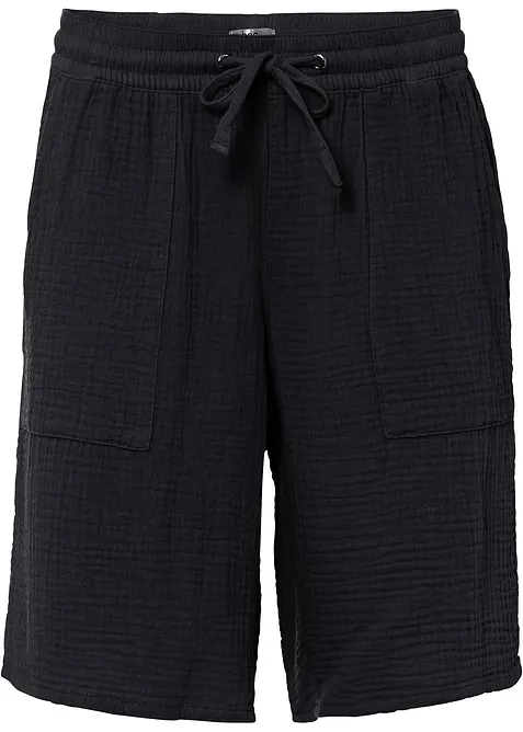 Dra på-shorts av muslin, bonprix