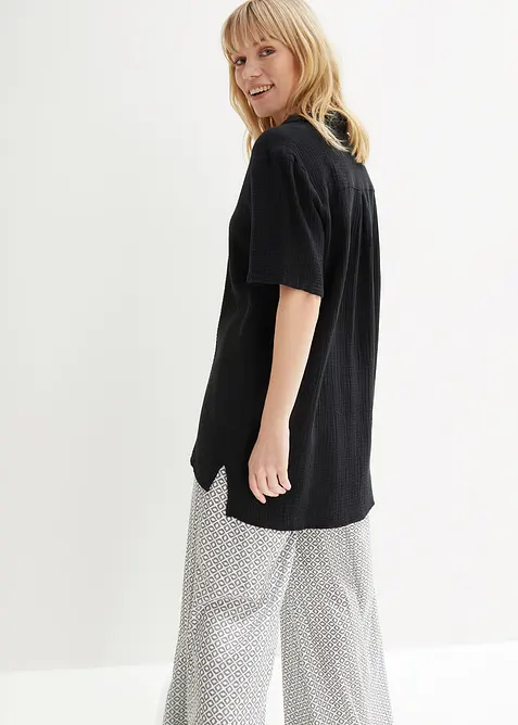 Skjortblus av muslin, bonprix