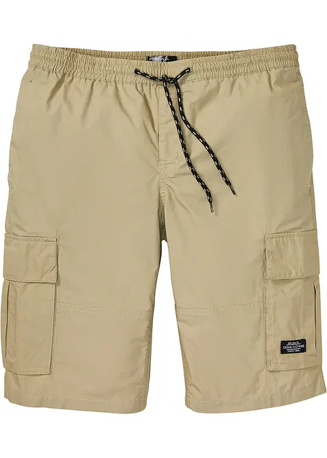 Dra på-shorts i cargomodell, Regular Fit, bonprix