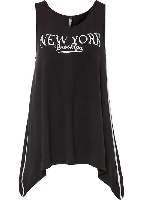 Långt linne av mjuk viskos, bonprix