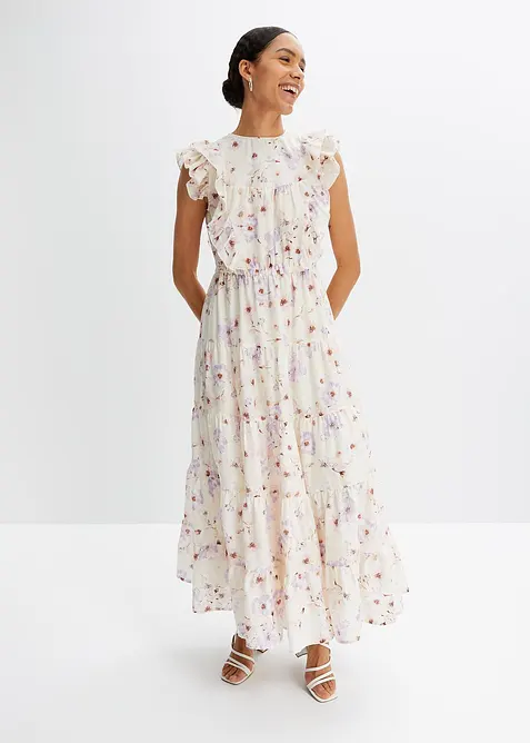 Maxiklänning av ren bomull, bonprix