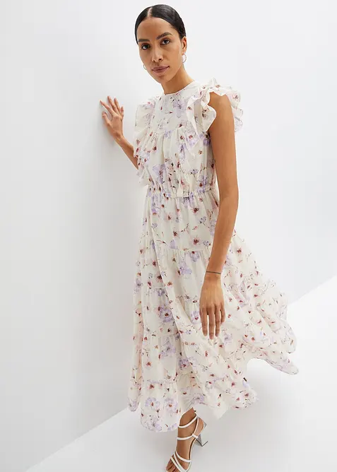 Maxiklänning av ren bomull, bonprix