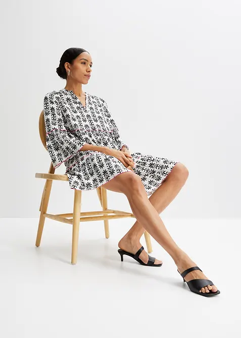 Tunikaklänning av mjuk viskos, bonprix