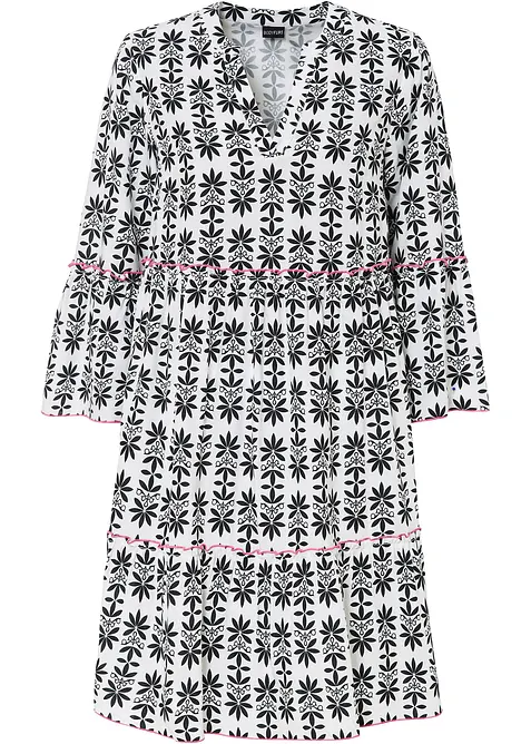 Tunikaklänning av mjuk viskos, bonprix