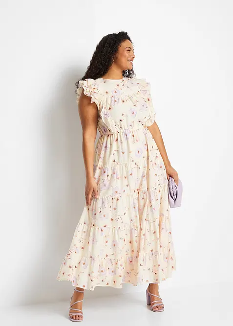 Maxiklänning av ren bomull, bonprix