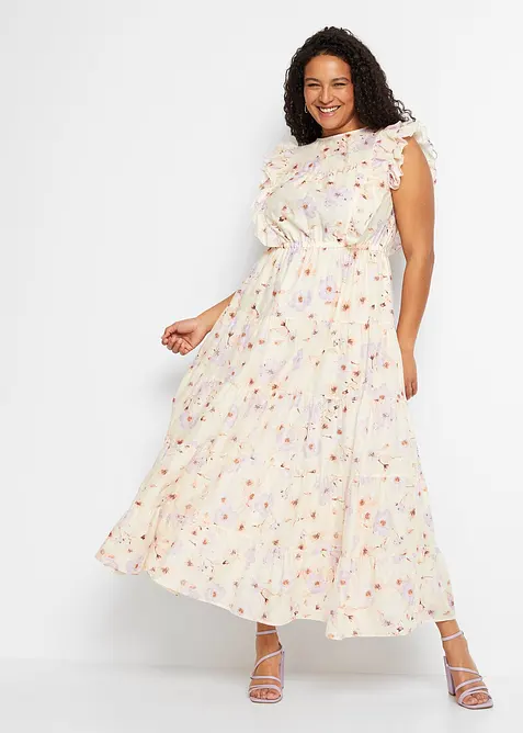 Maxiklänning av ren bomull, bonprix