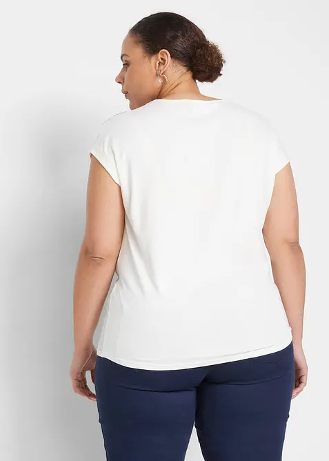 Blommig blustopp, bonprix