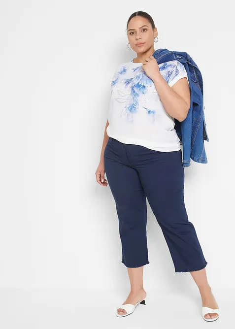 Blommig blustopp, bonprix