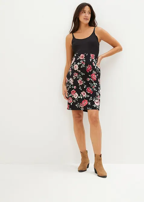 Mamma- och amningsklänning av viskos, bonprix