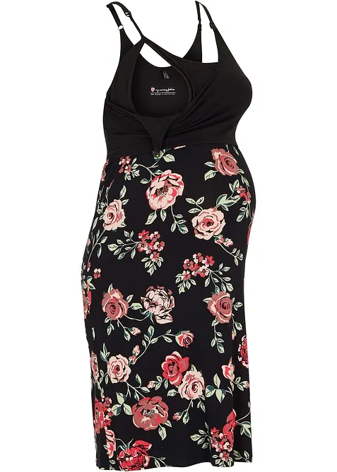 Mamma- och amningsklänning av viskos, bonprix