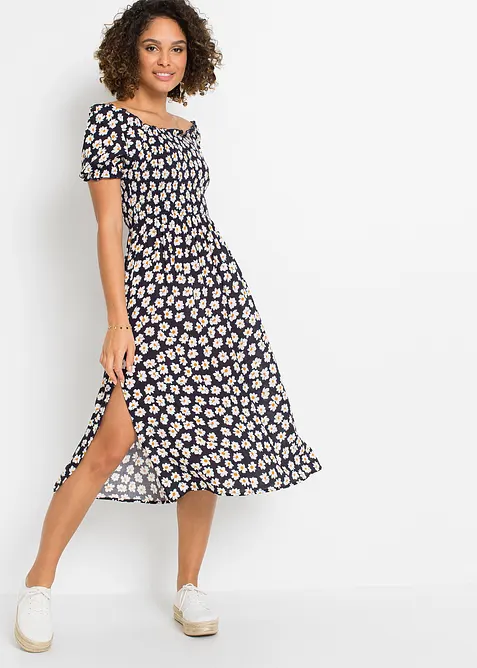 Midiklänning av viskos, bonprix