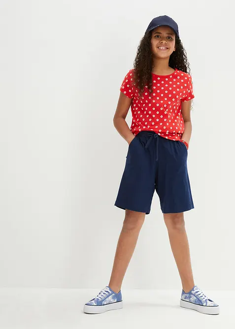 T-shirt (2-pack), ekologisk bomull, bonprix