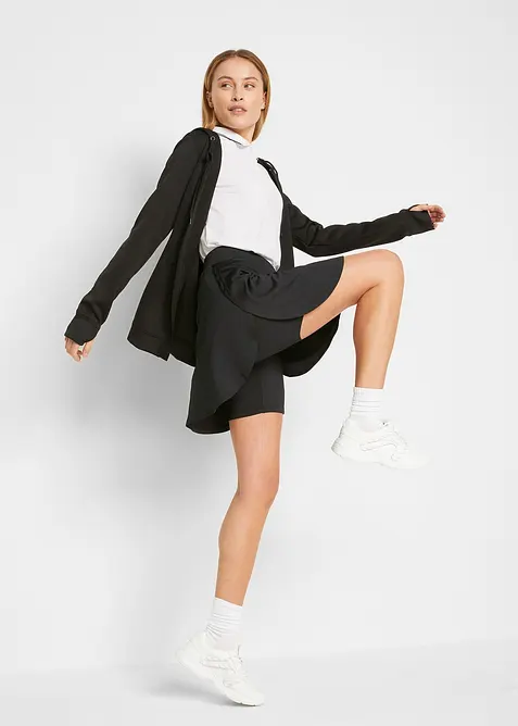 Snabbtorkande sportkjol med integrerad cykelbyxa, bonprix