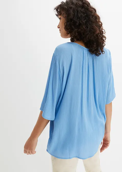Krinklad tunika av mjuk viskos, bonprix