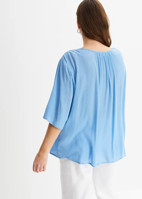 Krinklad tunika av mjuk viskos, bonprix