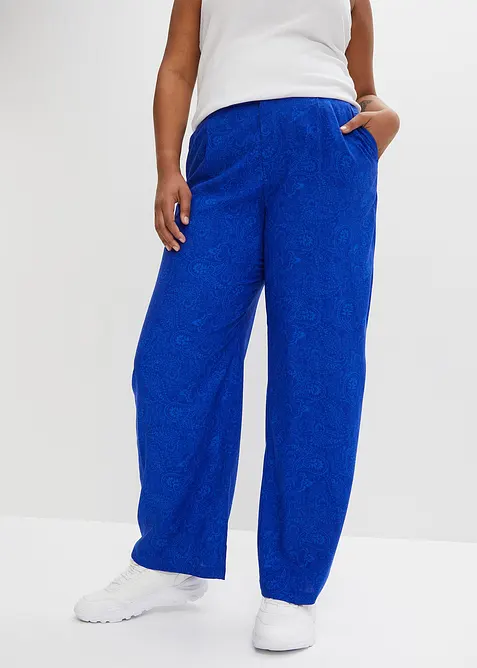 Palazzobyxa i följsam viskos, bonprix