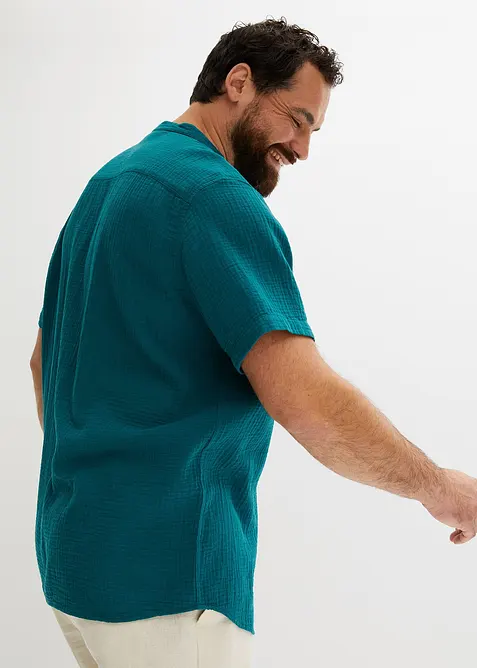 Kortärmad muslinskjorta, bonprix