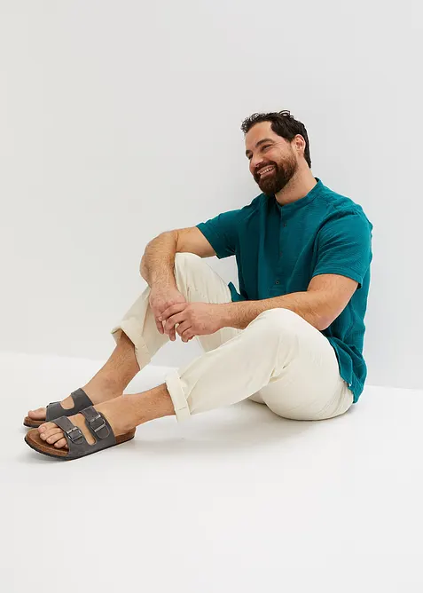 Kortärmad muslinskjorta, bonprix