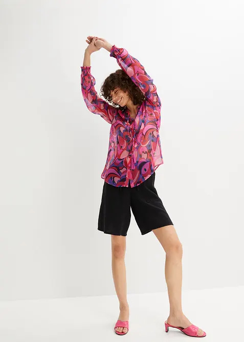 Dra på-shorts av muslin, bonprix