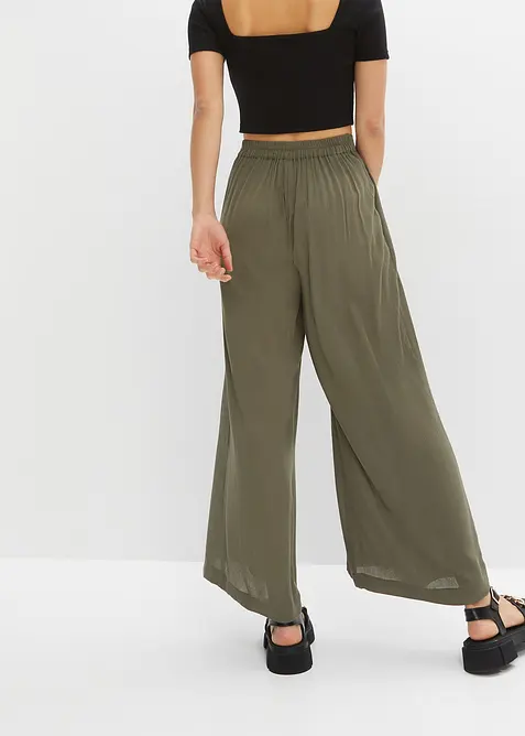 Byxa i mjuk viskos, bonprix