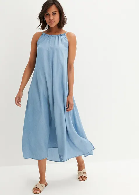 Jeansklänning av lyocell med mjukt fall, bonprix