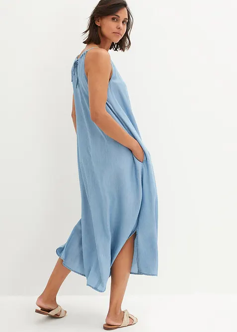 Jeansklänning av lyocell med mjukt fall, bonprix