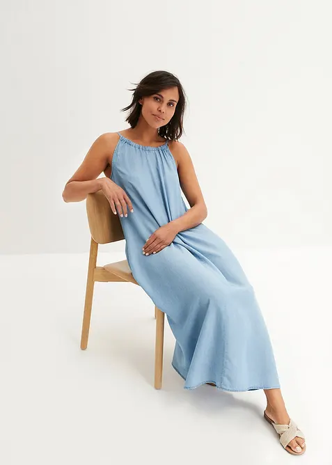 Jeansklänning av lyocell med mjukt fall, bonprix