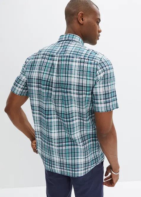 Kortärmad skjorta i bäckebölja av ren bomull, bonprix