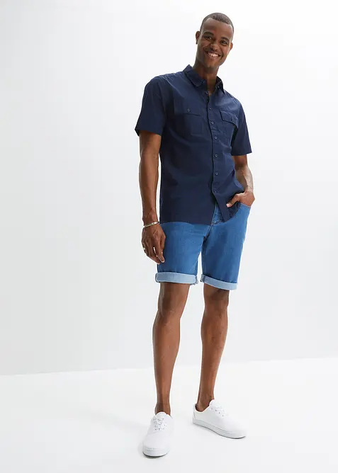 Kort&auml;rmad skjorta i bomull, bonprix