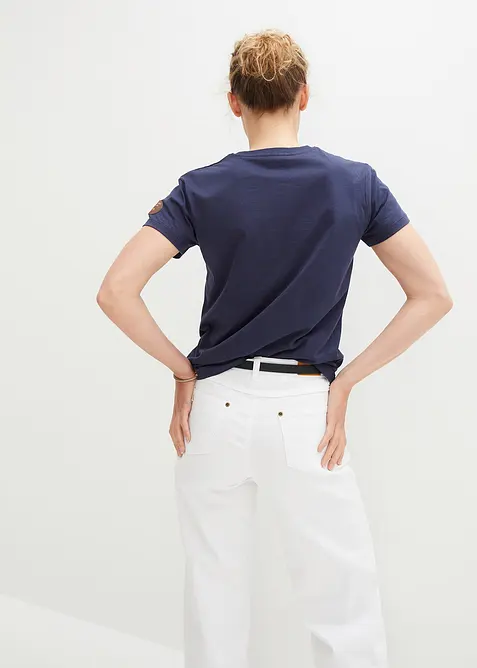 T-shirt med broderi, bonprix